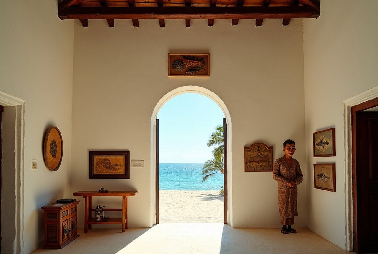 National Museum entrance or artefact display